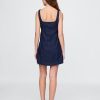 Rochie mini cu decolteu pătrat UltraSoft Denim Rochie mini cu decolteu pătrat UltraSoft Denim