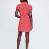 Rochie mini cu flori creponate Rochie mini cu flori creponate