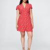Rochie mini cu flori creponate Rochie mini cu flori creponate