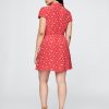 Rochie mini cu flori creponate Rochie mini cu flori creponate