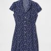 Rochie mini cu flori creponate Rochie mini cu flori creponate