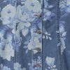 Rochie mini cu flori din denim Rochie mini cu flori din denim