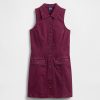 Rochie mini cu guler din denim Rochie mini cu guler din denim