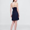 Rochie mini cu Halter din amestec de in Rochie mini cu Halter din amestec de in