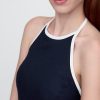 Rochie mini cu Halter din amestec de in Rochie mini cu Halter din amestec de in