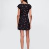 Rochie mini cu mâneci șapcă din amestec de in Rochie mini cu mâneci șapcă din amestec de in