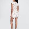 Rochie mini cu mâneci șapcă din amestec de in Rochie mini cu mâneci șapcă din amestec de in