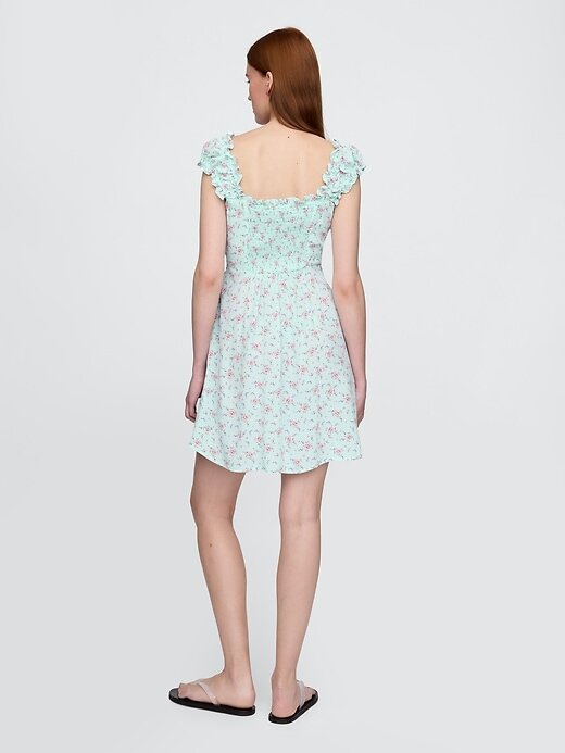Rochie mini cu mâneci bufante Rochie mini cu mâneci bufante