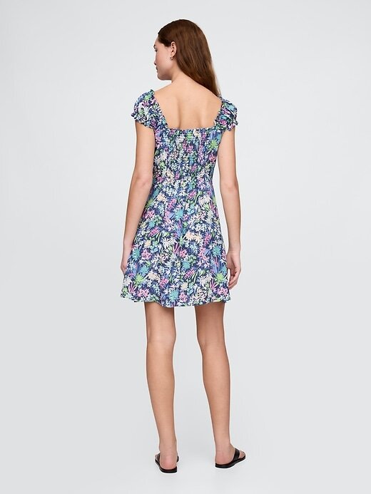 Rochie mini cu mâneci bufante Rochie mini cu mâneci bufante