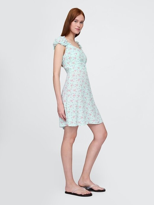 Rochie mini cu mâneci bufante Rochie mini cu mâneci bufante