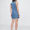 Rochie mini denim cu decolteu în V Rochie mini denim cu decolteu în V