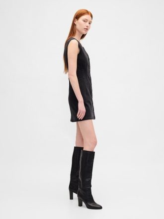 Rochie mini denim cu decolteu în V Rochie mini denim cu decolteu în V