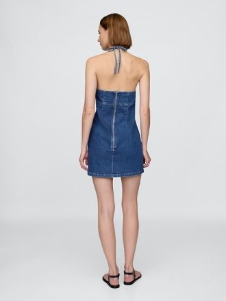 Rochie Mini Denim Halter
