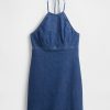 Rochie Mini Denim Halter Rochie Mini Denim Halter