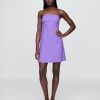 Rochie mini din amestec de in Rochie mini din amestec de in
