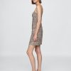 Rochie mini din amestec de in Rochie mini din amestec de in