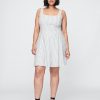 Rochie mini din amestec de in Rochie mini din amestec de in