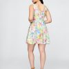 Rochie mini din amestec de in