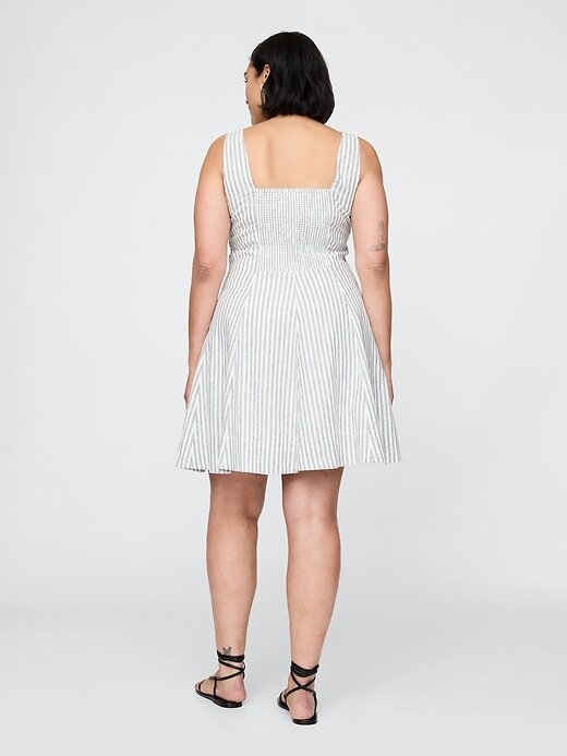 Rochie mini din amestec de in Rochie mini din amestec de in