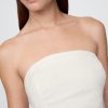 Rochie mini din amestec de in