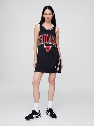 Rochie mini din jerseu reciclat NBA Chicago Bulls
