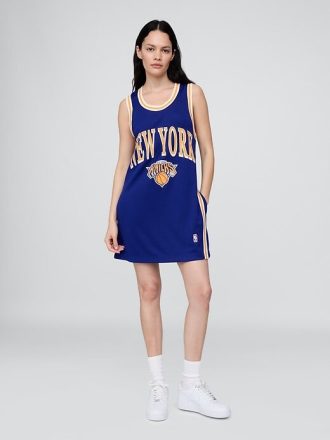 Rochie mini din jerseu reciclat NBA New York Knicks