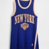 Rochie mini din jerseu reciclat NBA New York Knicks Rochie mini din jerseu reciclat NBA New York Knicks