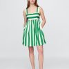 Rochie mini din popelin cu cravată la spate Rochie mini din popelin cu cravată la spate
