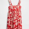 Rochie mini din popelin cu cravată la spate Rochie mini din popelin cu cravată la spate