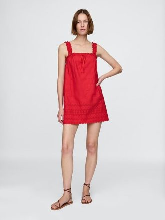 Rochie mini Gap × DÔEN Eyelet Shift