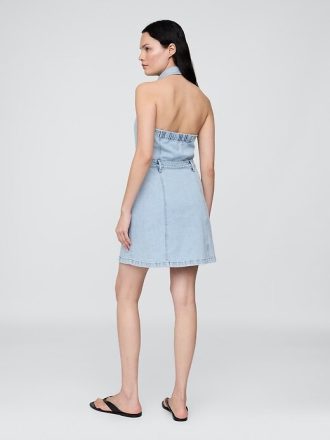 Rochie Mini Icon Denim Halter
