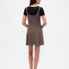 Rochie mini plisată cu decolteu pătrat