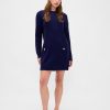 Rochie mini pulover CashSoft din tricot cu cablu Rochie mini pulover CashSoft din tricot cu cablu