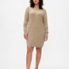 Rochie mini pulover CashSoft din tricot cu cablu Rochie mini pulover CashSoft din tricot cu cablu