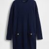 Rochie mini pulover CashSoft din tricot cu cablu Rochie mini pulover CashSoft din tricot cu cablu