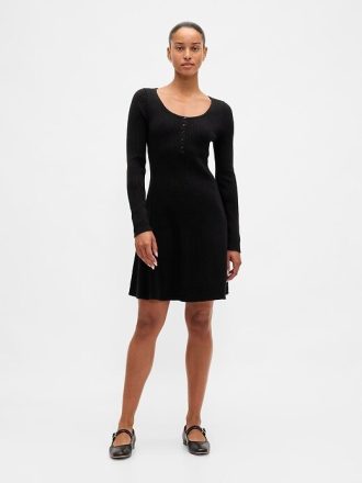 Rochie mini pulover CashSoft Rib