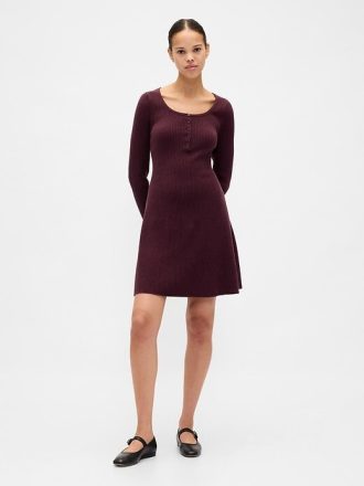 Rochie mini pulover CashSoft Rib