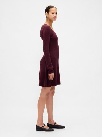 Rochie mini pulover CashSoft Rib