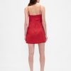 Rochie mini-skort din amestec de in