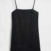 Rochie mini-skort din amestec de in