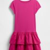 Rochie pentru copii cu talie scazuta cu volane Rochie pentru copii cu talie scazuta cu volane