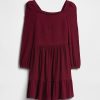 Rochie pentru copii Softspun cu gât pătrat Rochie pentru copii Softspun cu gât pătrat