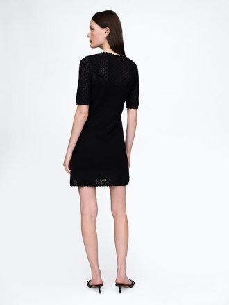 Rochie Pointelle din amestec de in