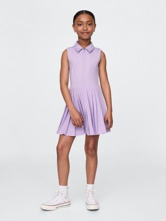 Rochie polo activă plisată pentru copii