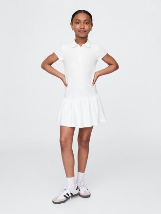 Rochie polo cu talie scazuta uniforma pentru copii