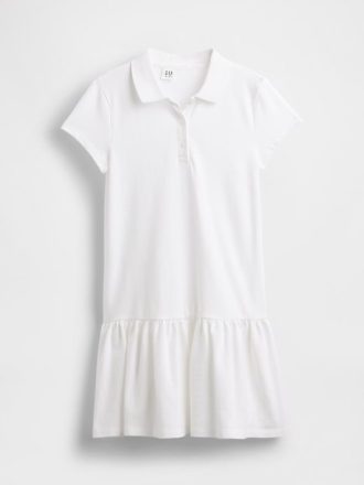 Rochie polo cu talie scazuta uniforma pentru copii
