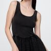 Rochie tanc mini din tifon de bumbac
