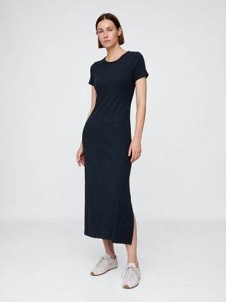 Rochie tricou maxi Modern Rib