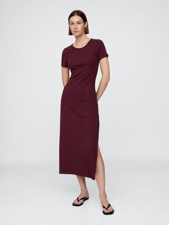 Rochie tricou maxi Modern Rib