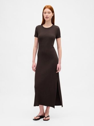 Rochie tricou maxi Modern Rib